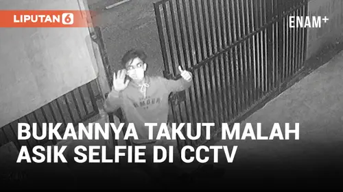 VIDEO: Nyeleneh! Curanmor di Bengkulu Asyik Selfie Depan CCTV