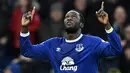 9. Romelu Lukaku (Everton) - 42,50 juta poundsterling atau Rp 731,59 miliar. (AFP/Oli Scarff)