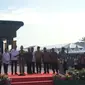 Presiden Joko Widodo atau Jokowi meresmikan terminal baru Bandar Udara Radin Inten II Lampung Selatan, Jumat (8/3/2019).