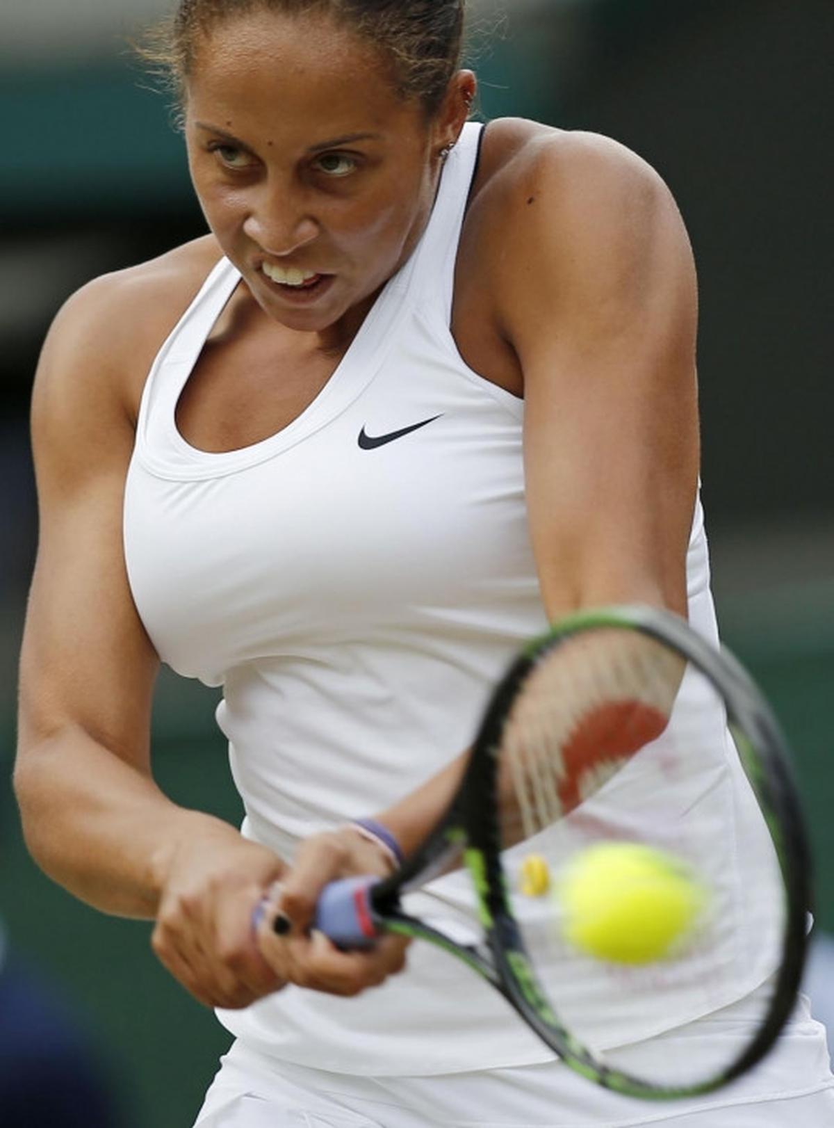 Ekspresi kocak petenis cantik dunia di kejuaraan Wimbledon