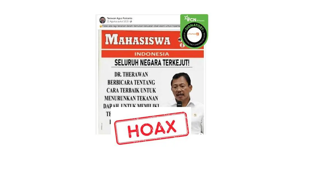 Cek Fakta poster dokter Terawan