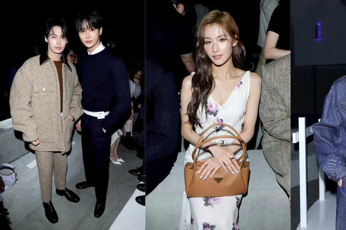 6 Gaya Artis Asia Hadiri Prada Show di Milan Fashion Week, Bertabur Visual dari Byeon Wooseok, Sana TWICE, Jaehyun NCT, hingga Win Metawin