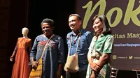 Eco Nusa gelar Mari Cerita (MaCe) Papua: Noken, Rajutan Identitas Masyarakat Papua di Cinema Hall, Pusat Perfilman H. Usmar Ismail, Kuningan, Jakarta Selatan, 31 Juli 2019. (Liputan6.com/Asnida Riani)