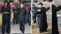 4 Tahun Pimpin Korut, Berat Badan Kim Jong-un Naik 38 Kg. Kim 2012 kiri, dan Kim 2016 kanan (News.com.au/The Sun)