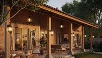 7 Inspirasi Rumah Kecil dengan Teras Keliling ala Rumah Jawa, Modern, Adem, dan Fungsional