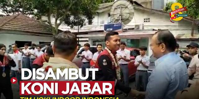 VIDEO: Tim Hoki Indoor Indonesia Peraih Medali Emas di SEA Games 2023 Disambut KONI Jabar