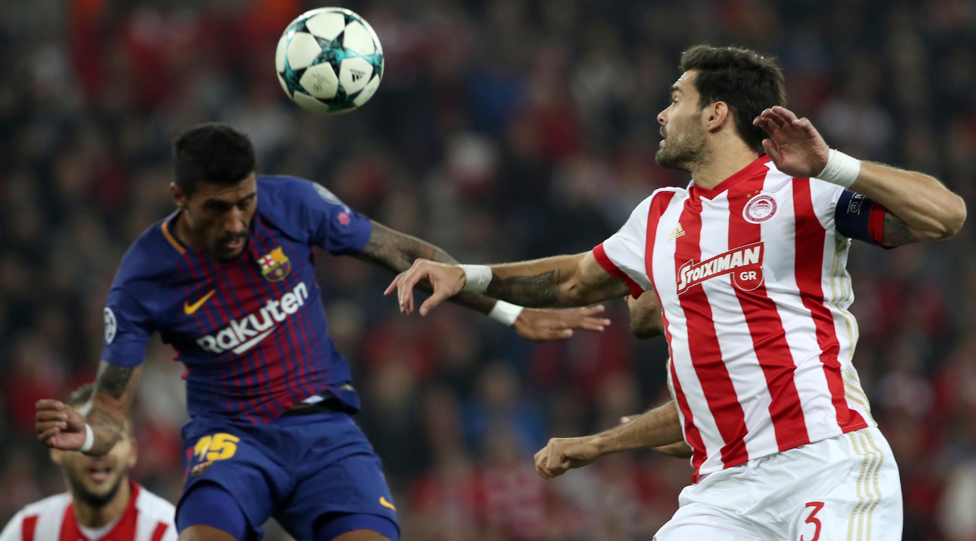 Pemain Barcelona, Paulinho (AP/Thanassis Stavrakis)