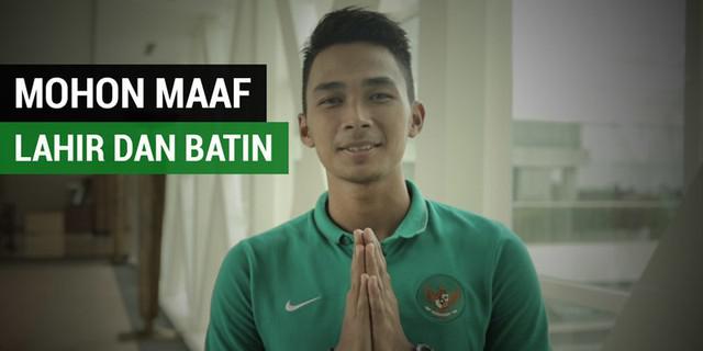 VIDEO: Pemain Timnas Bagas Adi Nugroho Ucapkan Mohon Maaf Lahir dan Batin