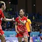 Ganda campuran Indonesia Rinov Rivaldy / Pitha Haningtyas Mentari lolos ke perempat final Korea Terbuka 2019. (foto: PBSI)