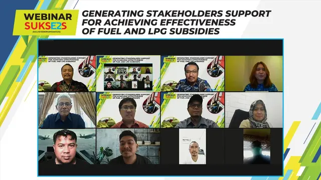 webinar Generating Stakeholders Support for Achieving Effectiveness of Fuel and LPG Subsidies yang digelar secara virtual di Jakarta, Rabu (29/6/2022).