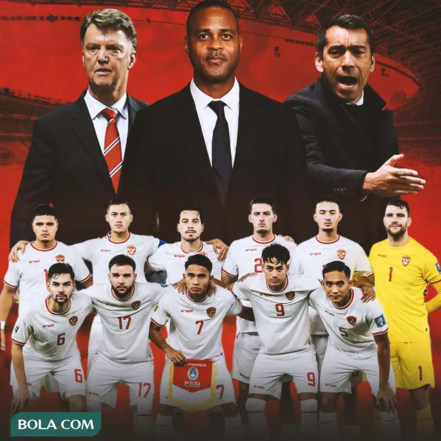 Timnas Indonesia - Luis van Gaal, Patrick Kluivert, Giovani van Bronckhorst