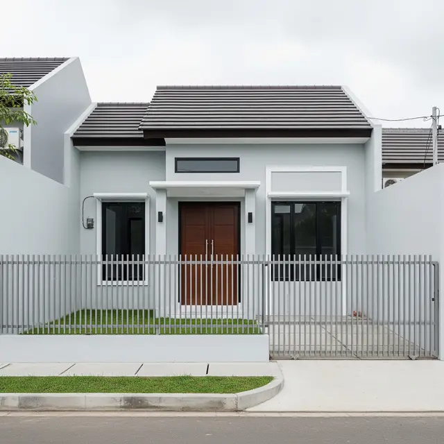 6 Ide Pagar Rumah Tanpa Pilar Besar, Tampilan Fasad Lebih Modern dan Lapang