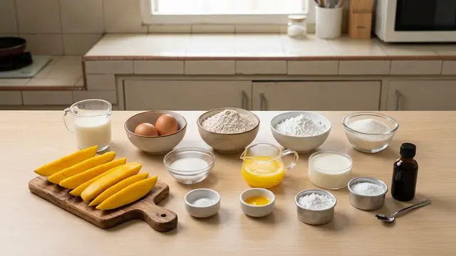 Bahan-Bahan Pancake Mangga