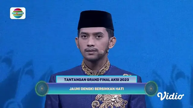 Teguh (Cimenyan) Menjawab Tantangan di Grand Final dengan Membawakan Tema Tausiah  Berjudul “Jauhi Dengki Bersihkan Hati”