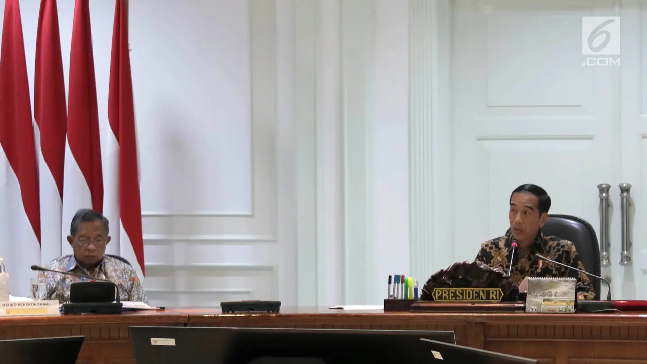 Jokowi Rapat Bareng Menteri Kabinet Kerja