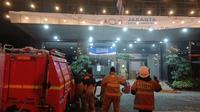 Ruangan Asisten Pribadi (Aspri) yang berada di lantai 7 Gedung Yayasan Pengembangan Potensi Sumber Daya Pertahanan (YPPSDP), Jalan Kramat Kwitang, Senen, Jakarta Pusat, terbakar. (Foto: Istimewa).