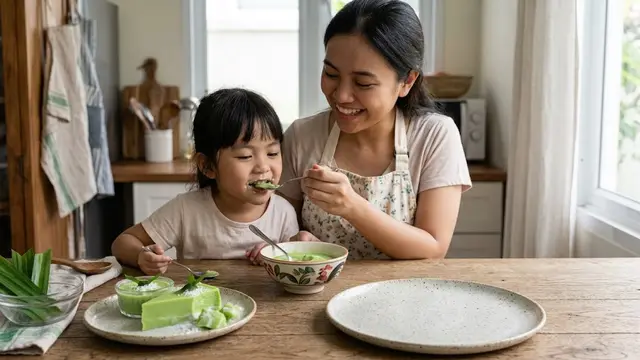 Resep Puding Santan Pandan