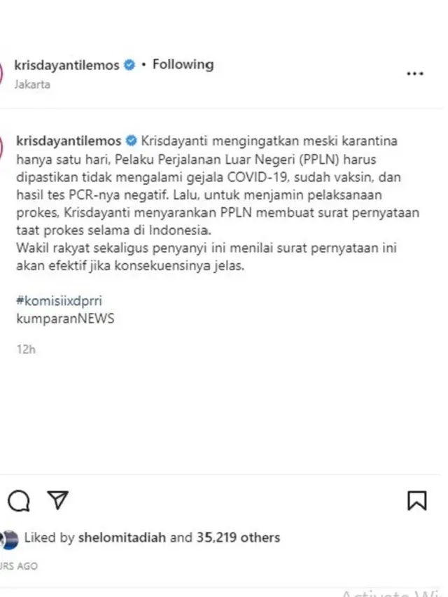 Krisdayanti (Foto: Instagram/@krisdayantilemos)