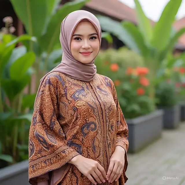 Model Gamis Batik Kondangan Terbaru