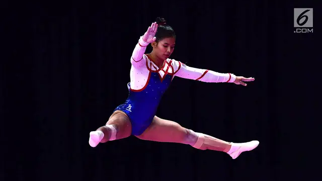 Pesenam Putri Indonesia di Babak Final Senam Artistik