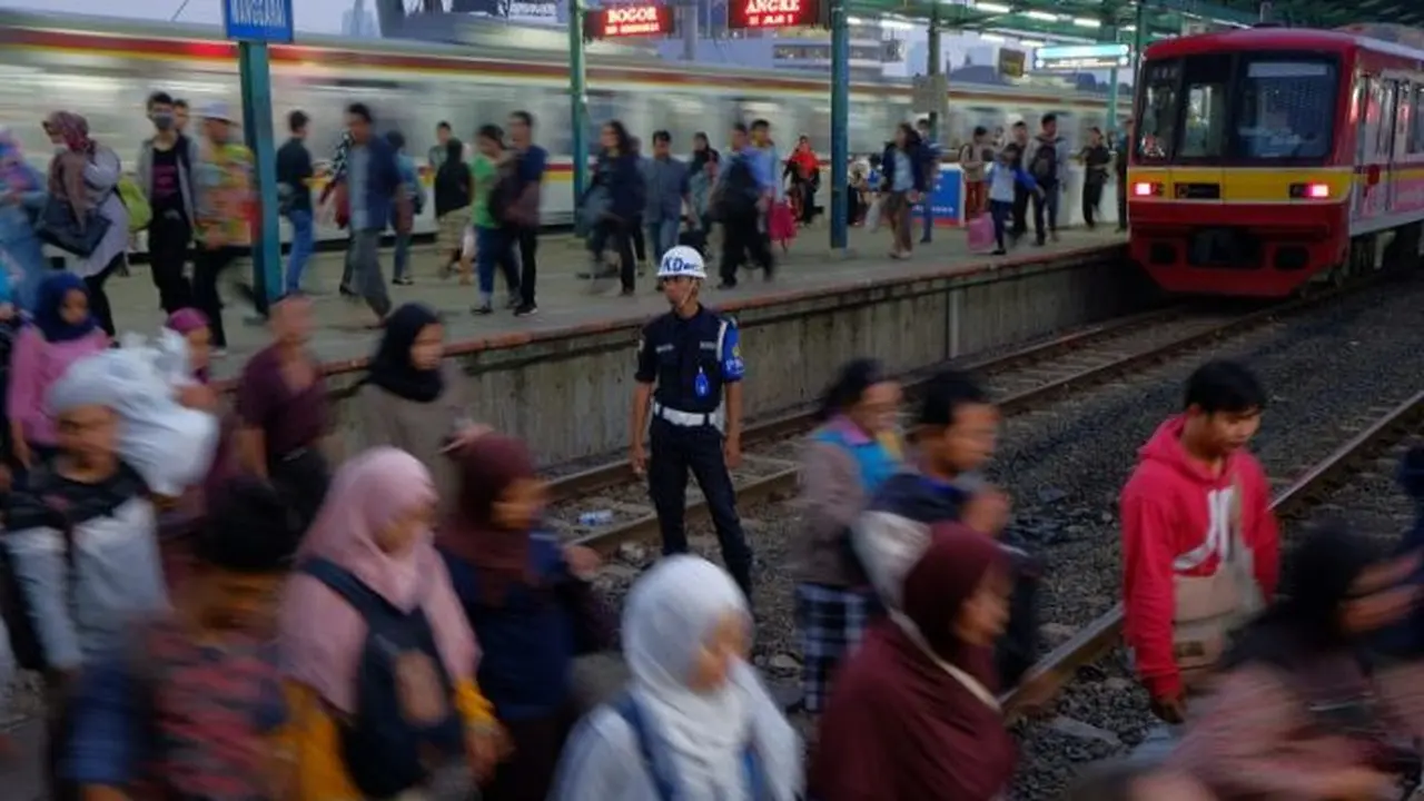 Kepadatan di stasiun duri