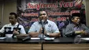 Presiden KSPI, Andi Gani Nena Wea saat konferensi pers terkait Hari Buruh Internasional, Jakarta , Kamis (23/4/2015). Andi mengatakan akan turun sebanyak 178 ribu buruh mengikuti aksi Mayday. (Liputan6.com/Johan Tallo) 