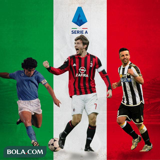 Serie A - Diego Maradona, Andriy Shevchenko, Antonio Di Natale