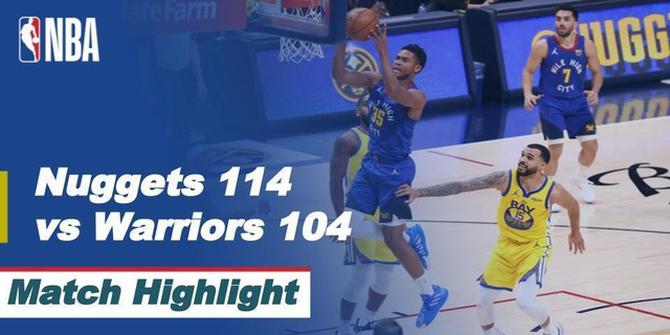 VIDEO: Highlights NBA, Denver Nuggets Menang atas Golden State Warriors 114-104