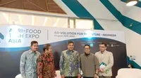 Ketua Gabungan Pengusaha Makanan dan Minuman Indonesia (GAPMMI) Adhi Lukman dalam acara jelang Pameran Agri Food Tech Expo Asia (AFTEA), Jakarta, Rabu (24/8/2022).