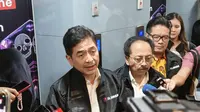Presiden Komisaris XLSmart Arsjad Rasjid saat ditemui di kantor Kementerian Komdigi di Jakarta, Kamis (17/4/2025). (Liputan6.com/ Agustinus Mario Damar)