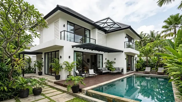 Inspirasi Desain Rumah Warna Putih/AI Generated