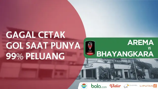 VIDEO: Punya Peluang 99% Gelandang Arema Gagal Cetak Gol