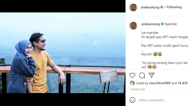 Arie Untung (Foto: Instagram/@ariekuntung)