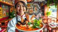 resep tomyam seafood ©Ilustrasi dibuat AI