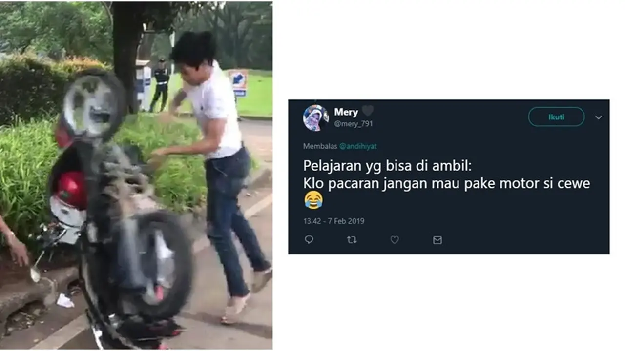 pria tak terima ditilang
