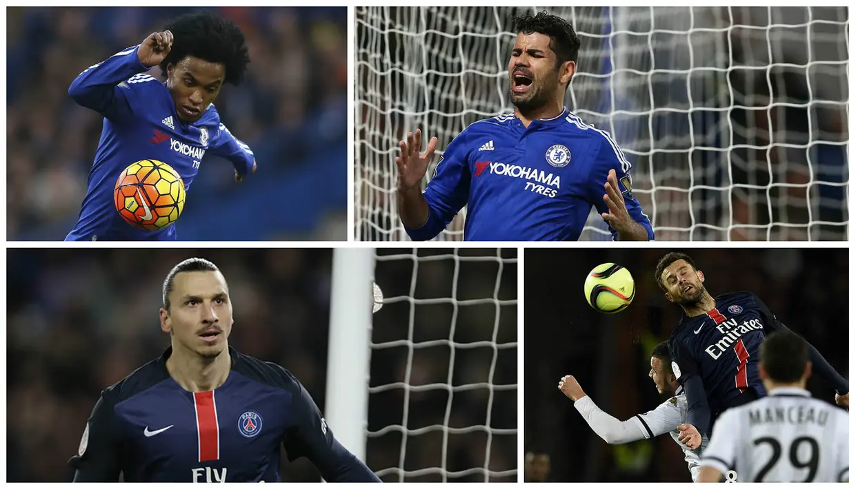Paris Saint-Germain akan bertarung melawan Chelsea pada leg pertama babak 16 besar Liga Champions. Berikut 10 pemain yang diprediksi akan jadi penentu pada laga big match tersebut.