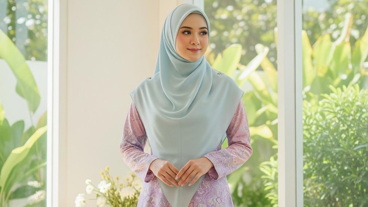 10 Model Batik Syar’i 2025 dengan Warna Pastel Favorit Hijabers, Tampil Anggun dan Islami