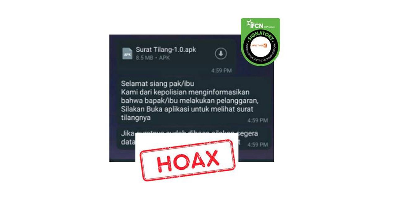 Cek Fakta aplikasi surat tilang