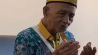 Harun Senar Muhammad (119), akhirnya berangkat ke Tanah Suci Makkah sebagai calon haji tertua se-Indonesia. (Liputan6.com/ Dok Ist)