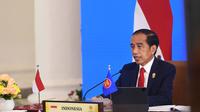 Presiden Jokowi mengikuti KTT ASEAN dari Istana Kepresidenan Bogor, Jawa Barat, pada Selasa, 26 Oktober 2021. (Foto: Lukas - Biro Pers Sekretariat Presiden)