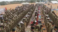 Tangis Haru Pasukan RI Berlebaran di Sudan