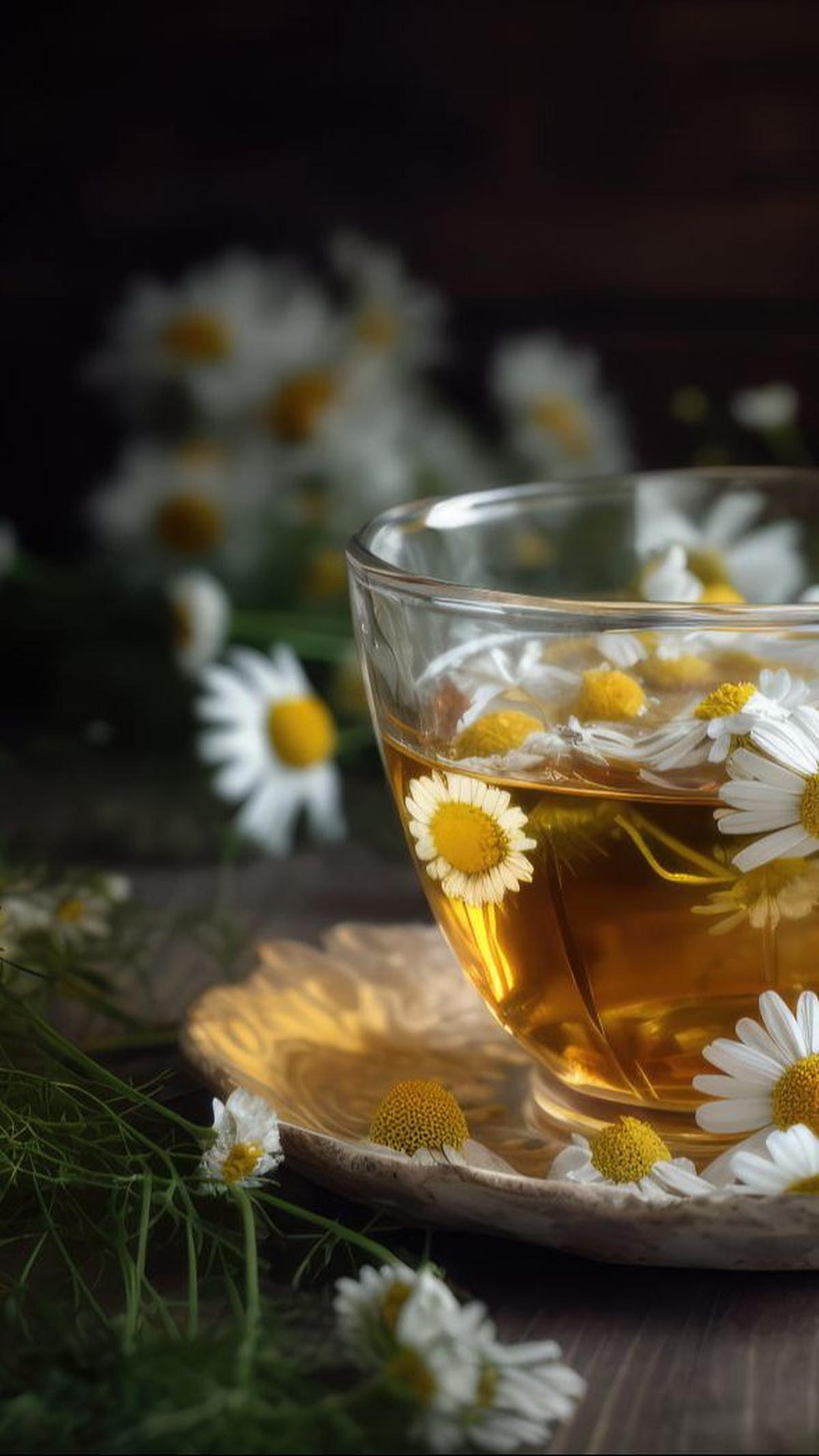 Selain itu, teh chamomile juga memiliki sifat antiinflamasi, antialergi, dan antibakteri yang dapat membantu mengatasi masalah kulit, saluran pernapasan, dan pencernaan.