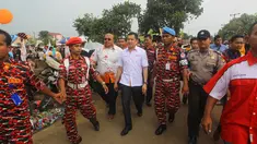 Selasa (18/03/14) Harry Tanoesudibjo menghadiri kampanye terbuka di Lapangan Sanca, Tapos, Depok (Liputan6.com/Rini Suhartini)