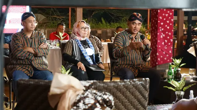 Direktur Utama Mitratel Theodorus Ardi Hartoko dalam FGD Telkom Grup di Yogyakarta, Rabu (8/6/2022).