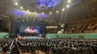 Institut Transportasi dan Logistik (ITL) Trisakti melakukan wisuda di Jakarta Convention Center (JCC), Selasa (15/11/2022) (Istimewa)
