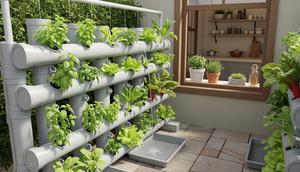 Ide Hidroponik Gantung di Dapur Biar Masak Tinggal Petik Sayur Segar/Gemini AI