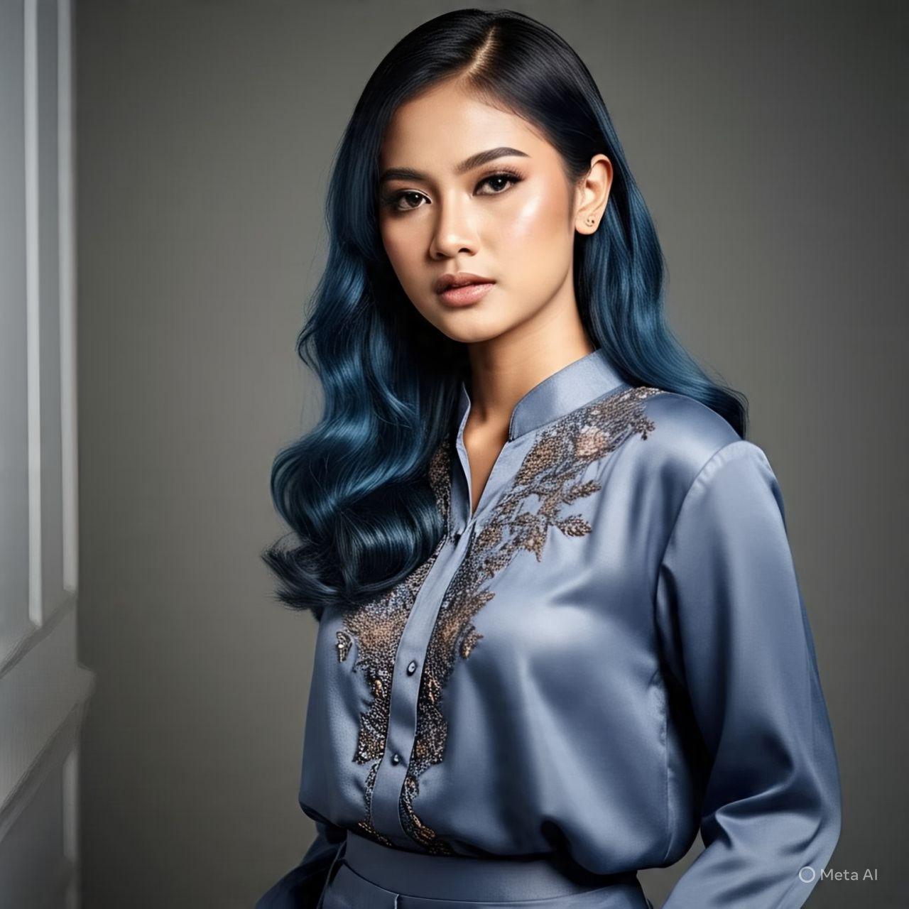 15 Inspirasi Cat Rambut Warna Biru yang Bikin Penampilanmu Makin Stunning