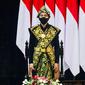 Presiden Jokowi mengenakan baju adat Sabu dari Nusa Tenggara Timur (NTT) saat menghadiri sidang tahunan MPR, Jumat (14/8/2020). (dok Biro Pers Sekretariat Presiden)