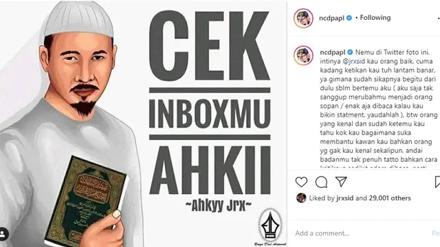 Jerinx SID (Foto: Instagram/@ncdpapl)