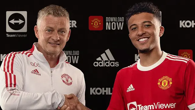 Foto: Jadon Sancho Resmi Berseragam Manchester United usai Ditebus Senilai 73 Juta Pond Sterling